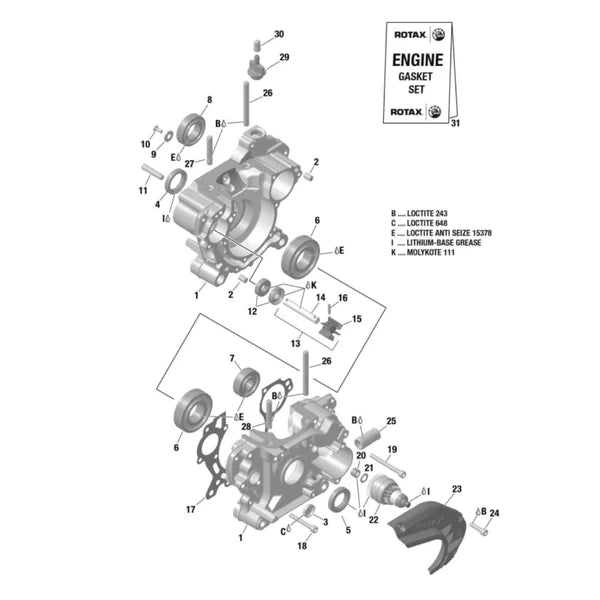 ROTAX CRANKCASE